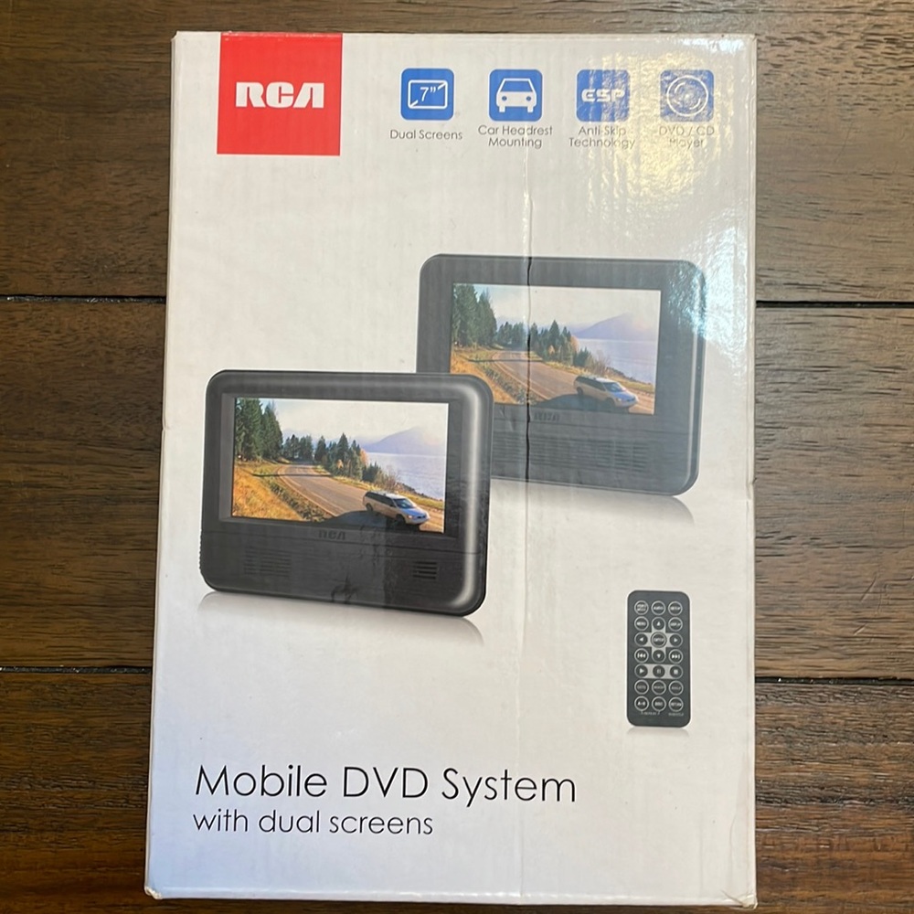 RCA Mobile DVD System with dual 7” screens